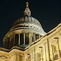 St Paul's Cathedral at night, London